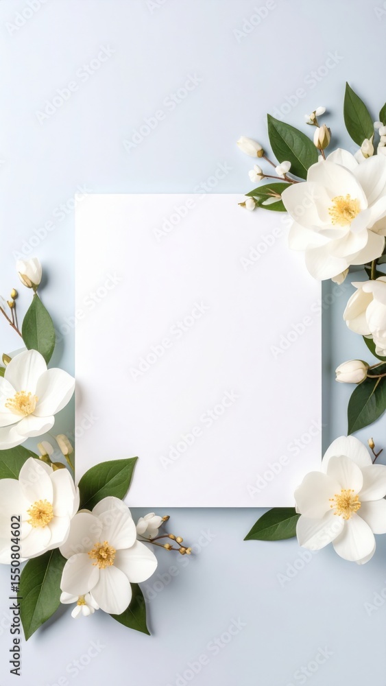 Elegant floral arrangement with blank space for personalization soft background graphic design minimalist style Elegant floral arrangement with blank space for personalization soft background graphic design minimalist style