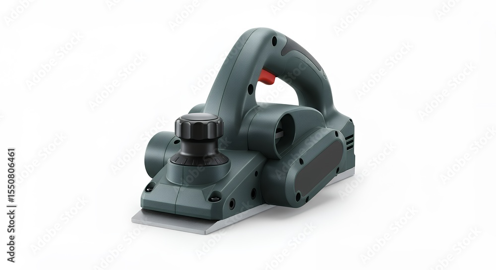 Dark green power planer for woodworking Dark green power planer for woodworking