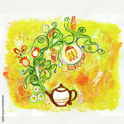 abstract Teapot, background