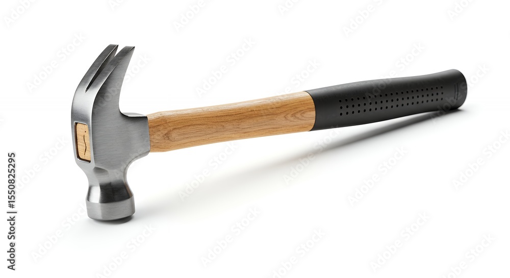 Claw hammer against white background Claw hammer against white background