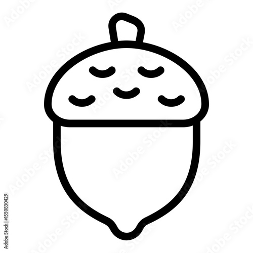 acorn icon line