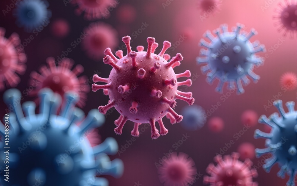 Pathogenic bacteria and viruses , Microscopic germs that cause infectious diseases , Viral and bacterial infection. High quality Pathogenic bacteria and viruses , Microscopic germs that cause infectious diseases , Viral and bacterial infection. High quality