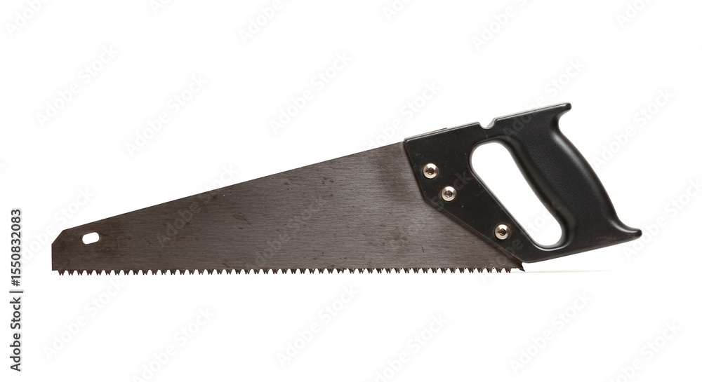 Hand saw against white background Hand saw against white background