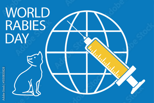 World rabies day awareness campaign illustrating vaccination and animal health