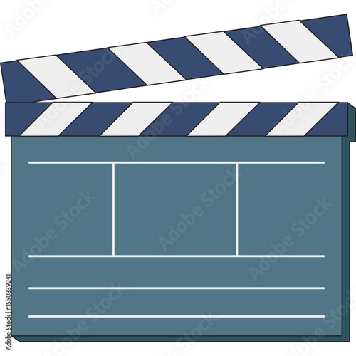 cinema movie clapboard