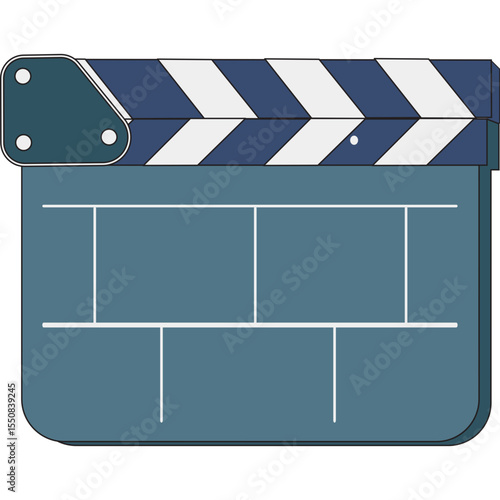 cinema movie clapboard