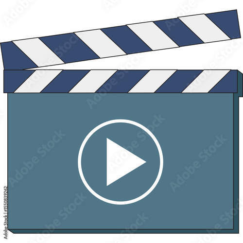 cinema movie clapboard