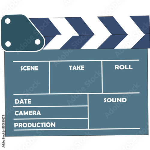 cinema movie clapboard