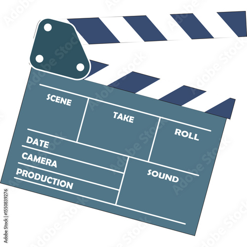 cinema movie clapboard