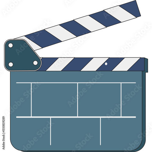 cinema movie clapboard