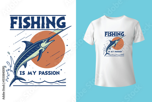 You can't buy happiness but you can go fishing T-Shirt Design