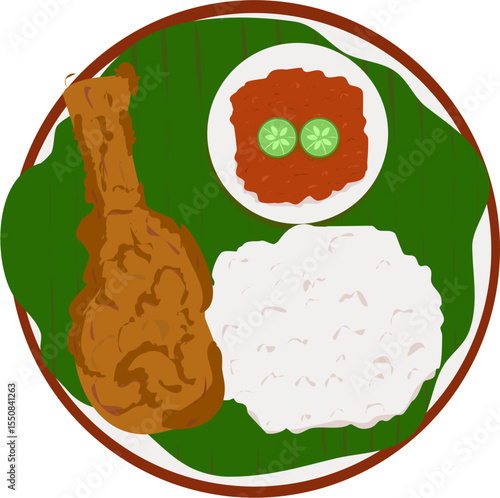 fried chicken with chili sauce