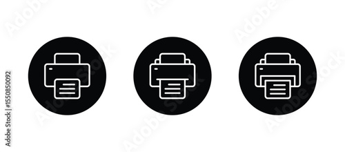 Printer vector icon. Printer symbol icon	