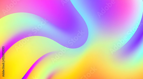 Vibrant Gradient Swirls Abstract Background Wallpaper Modern Digital Art for Wall Art