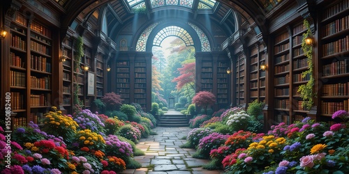 Enchanting Library Garden Oasis