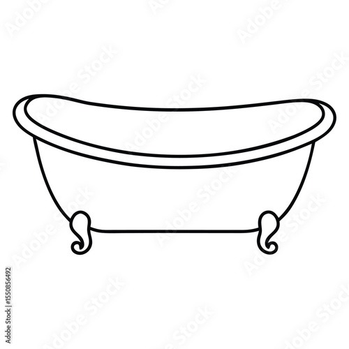 bath tub isolated on white background