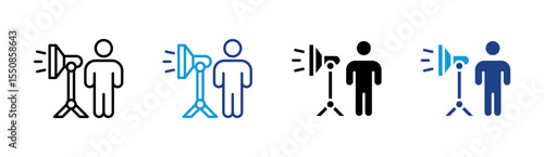 Studio Lighting Setup Icon