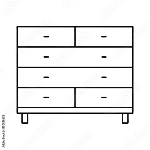 furniture set isolated on white