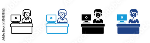 Office Receptionist Icon