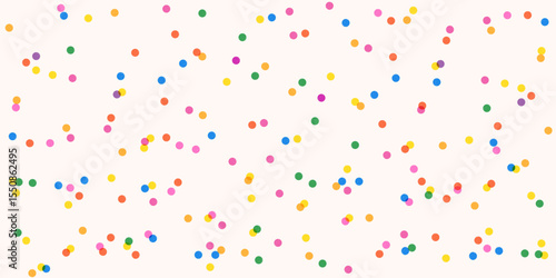 Little dots confetti seamless pattern with texture and transparent effect. Colorful random tiny rounds pattern