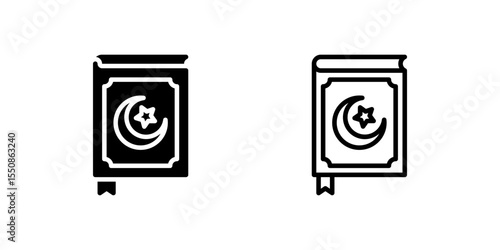 Closed Quran icon representing reverence and the holy book.