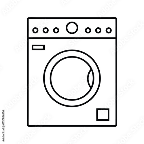 washing machine icon vector
