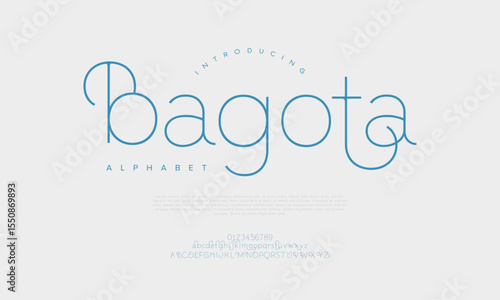 Elegant rounded line font with artistic curves and a smooth modern finish, perfect for branding and luxury designs