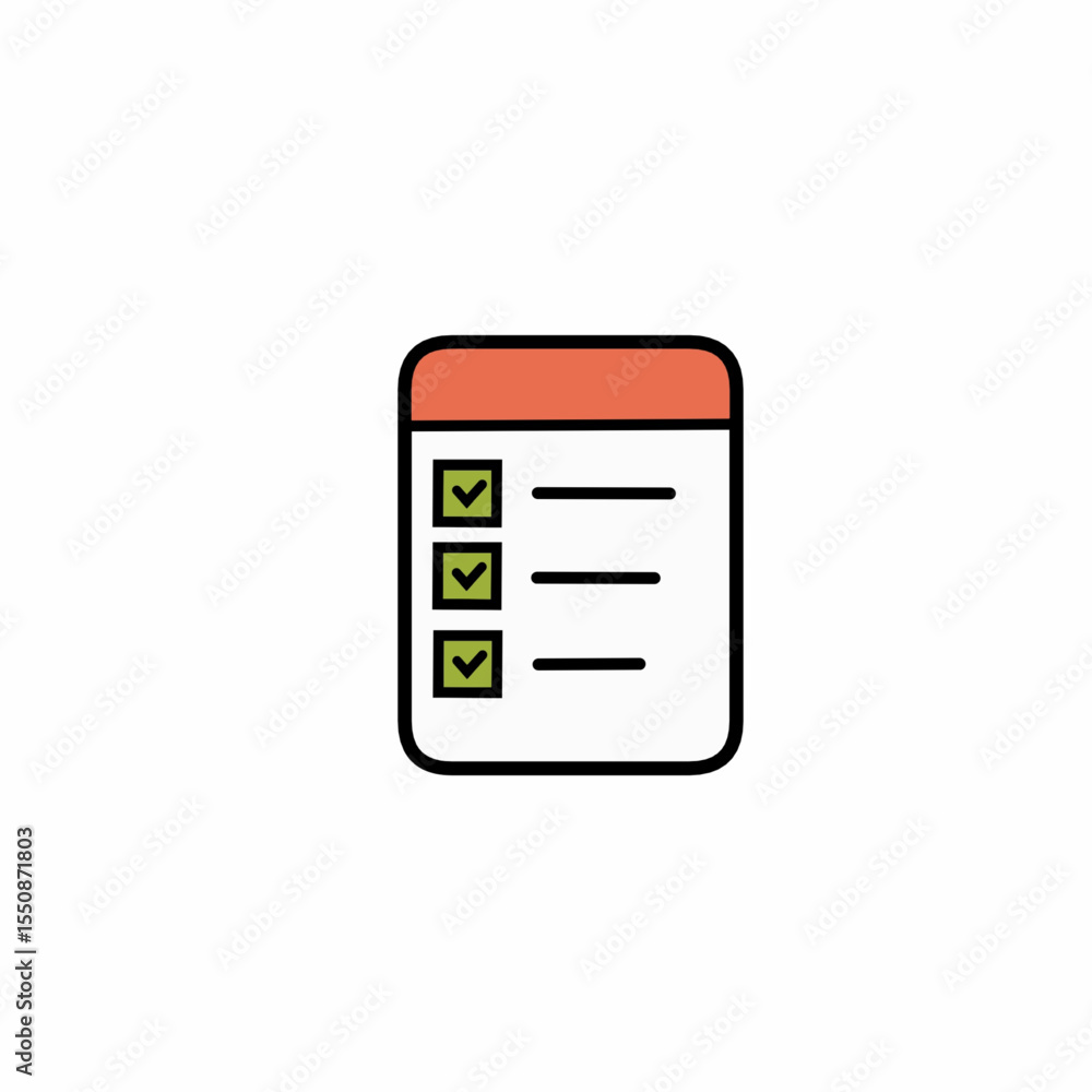 icon of schedule that has been done icon of schedule that has been done