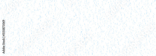 Falling rain seamless pattern. Repeating pouring rain texture. Repeated water drops background. Vertical downpour backdrop. Sleet, hail or snow precipitation concept. Bad rainy weather. Vector