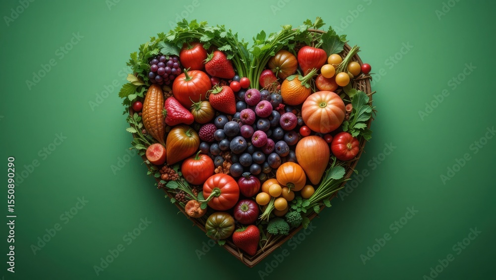Healthy Heart-Shaped Fruit Arrangement for Nutrition Healthy Heart-Shaped Fruit Arrangement for Nutrition