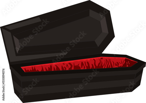 Vampire Coffin Bed Dracula Vector