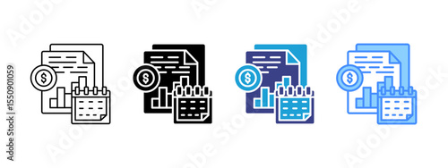 Schedule Multipel Icon Set.