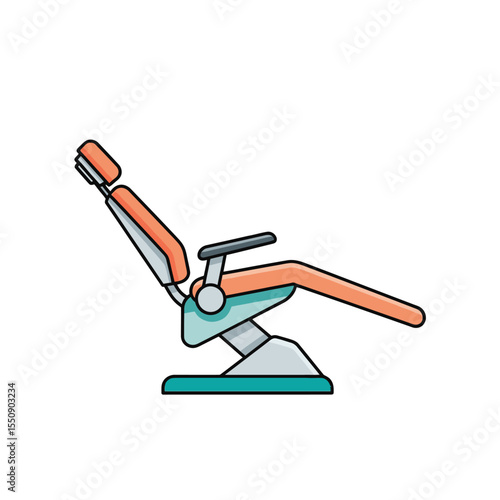 Distinct Dental Chair Illustration Modern Medical Equipment for Healthcare Practices and Clinics