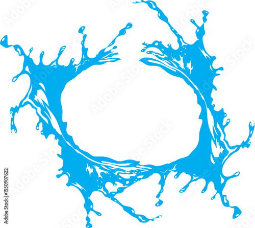 splashes water frame