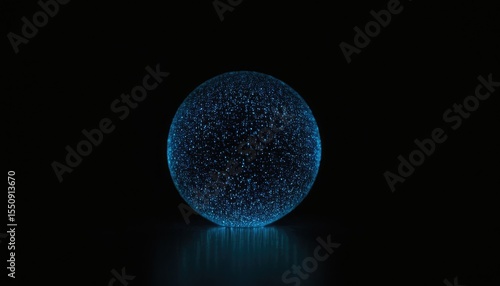 Sphere shield protect in abstract style virus protection bubble sphere lines technology background magic orb vector illustration
