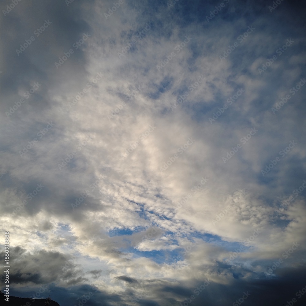 Obraz premium blue sky with clouds