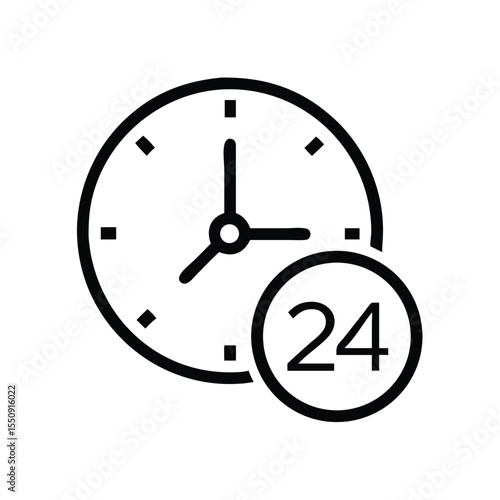 contact and support thin line icons 