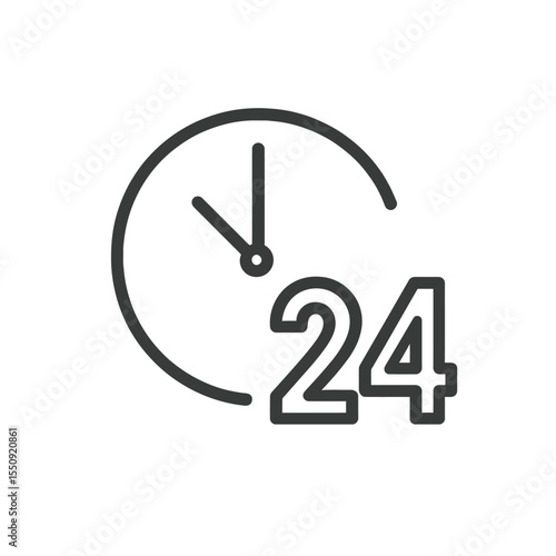 contact and support thin line icons 