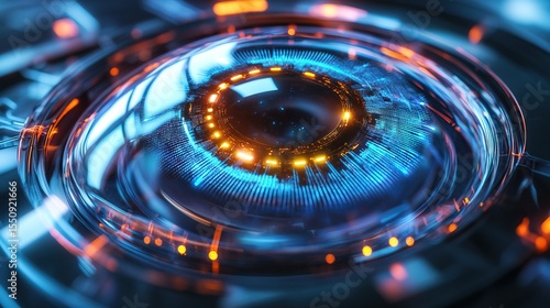 A smart contact lens with built-in augmented reality capabilities