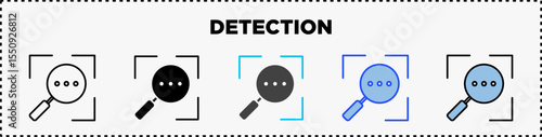 Detection Icon Pack Line Glyph