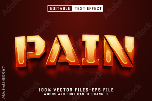 Pain 3d Text - Editable Text Effect