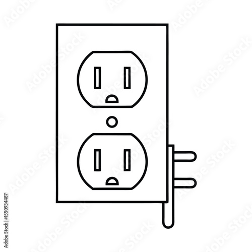 electrical outlet vector illustration