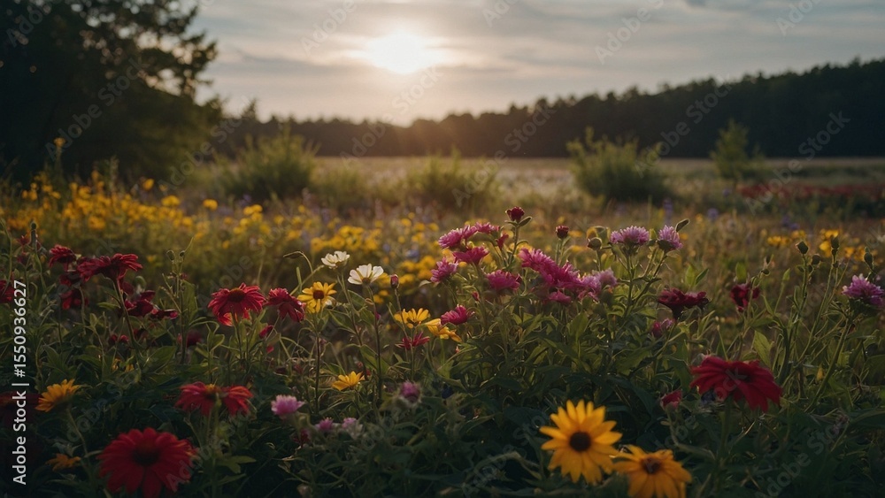 Fototapeta premium field of flowers
