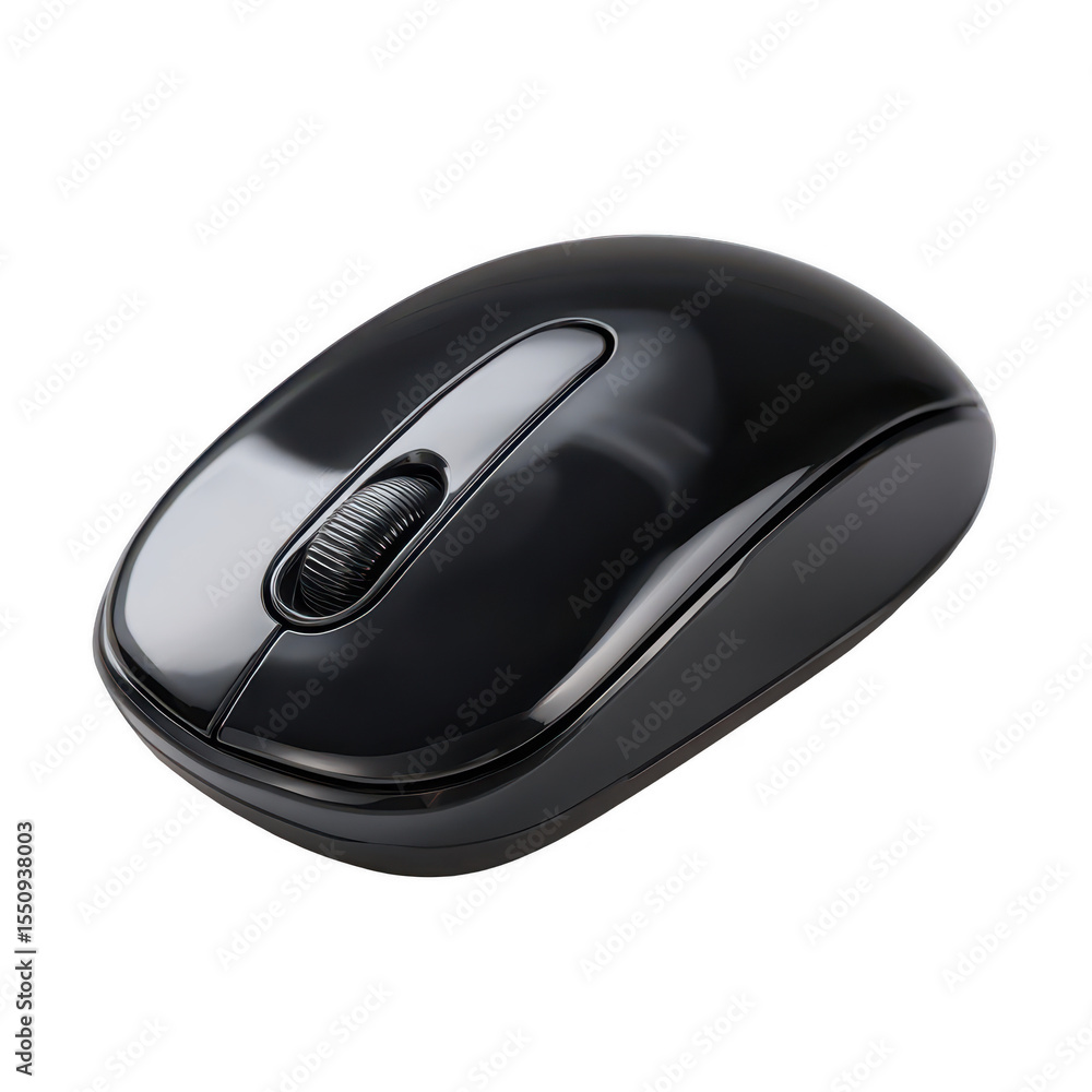 Black wireless computer mouse Black wireless computer mouse