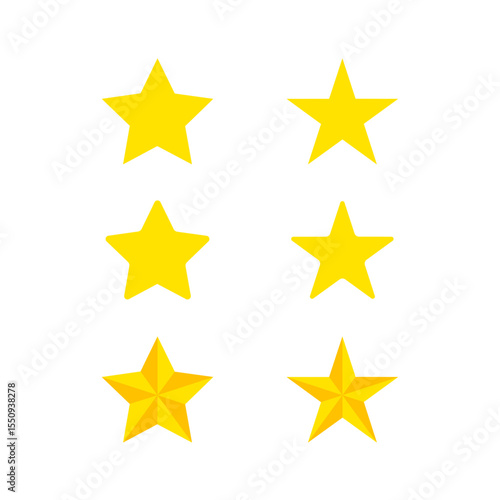 star icon transparent flat vector png image