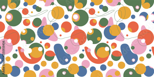 vector seamless pattern with birds