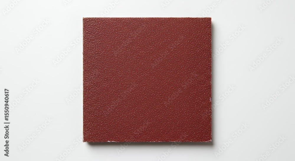 Fototapeta premium Maroon book on white background