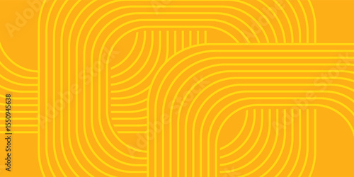 Pasta background, spaghetti abstract geometric pattern. Macaroni yellow poster. Wavy abstract pattern.
