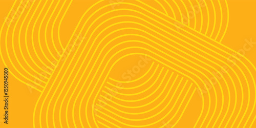 Pasta background, spaghetti abstract geometric pattern. Macaroni yellow poster. Wavy abstract pattern. modern vector.