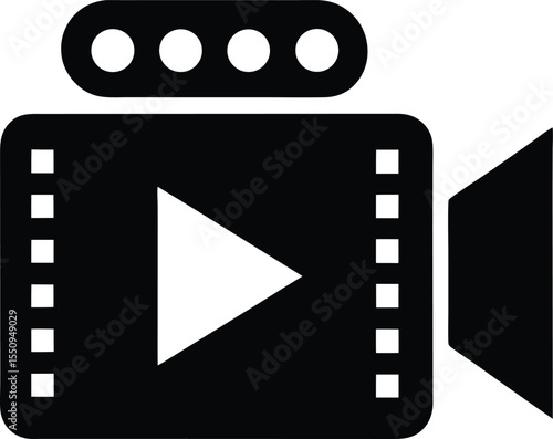 Insert Video Icon Vector Illustration